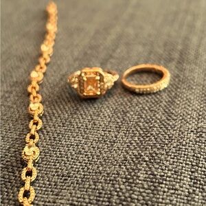 Rose gold jewelry set